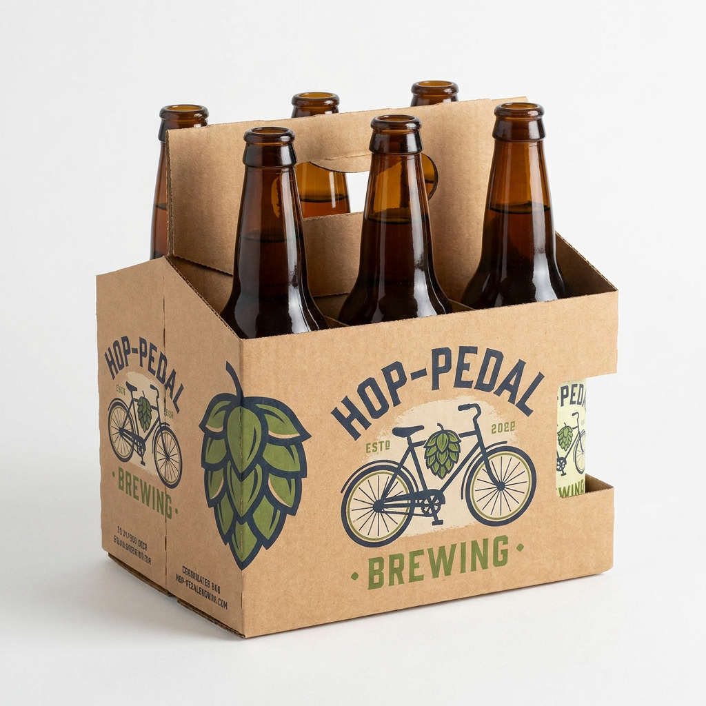 Corrugated beverage carrier